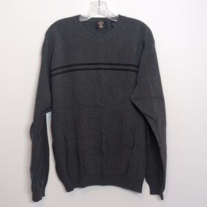 Arrow Gray 100% Cotton Crewneck Sweater